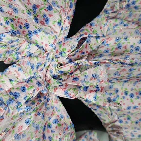 For Love And Lemons Phoebe Floral Mini Dress Small NWT - Picture 5 of 8